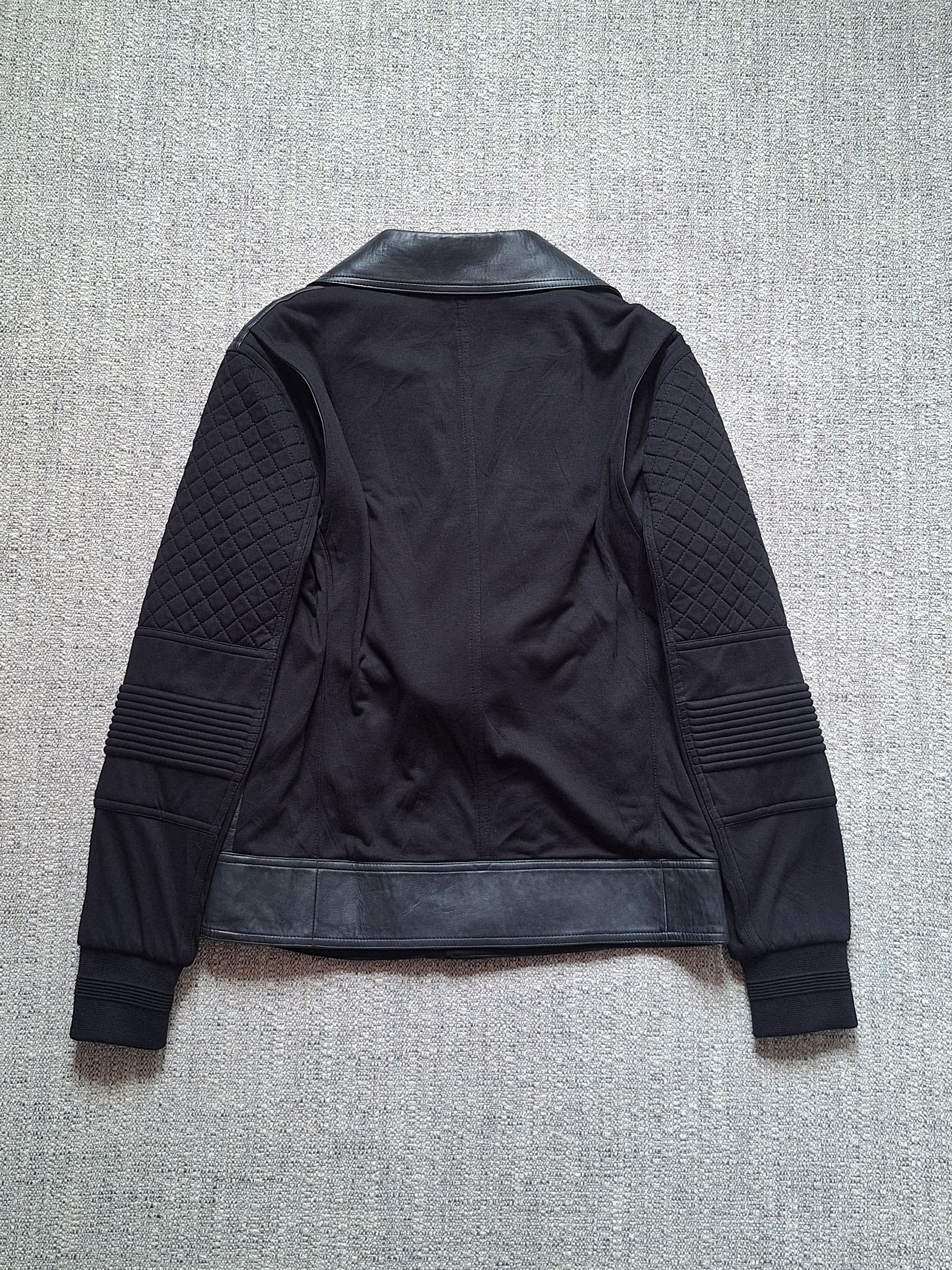 Neil Barrett NIEL BARRETT / Double Layered Biker Leather Jacket Size US S / EU 44-46 / 1 - 15 Thumbnail