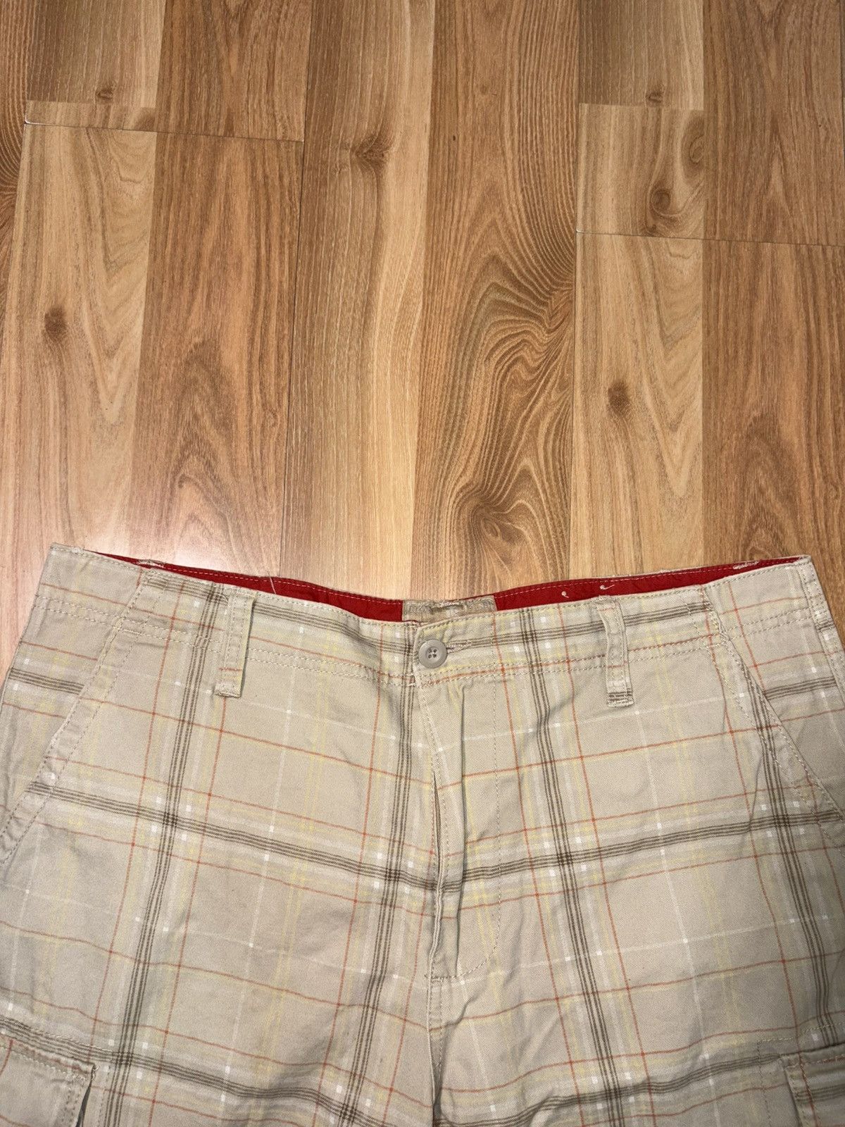Japanese Brand VTG Y2K Iron Jeans Plaid Cargo Shorts Oversized Baggy Fit Size US 38 / EU 54 - 3 Thumbnail