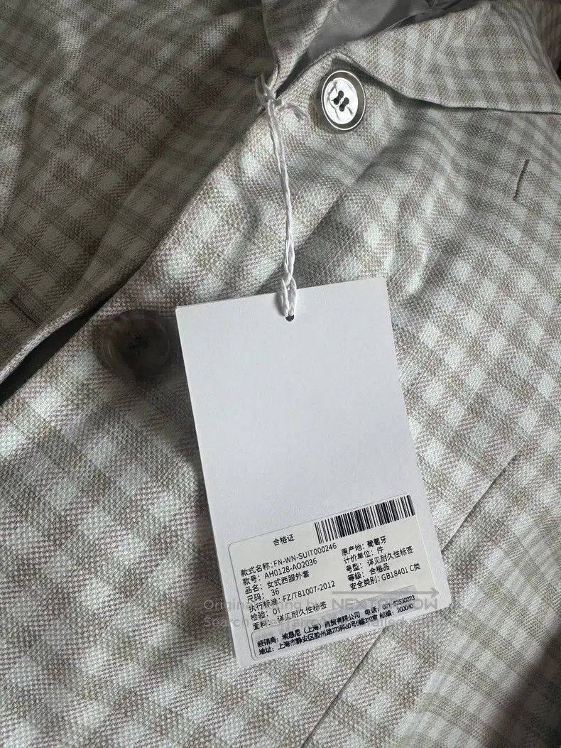 Acne Studios Acne Studios size:36 A white checkered cardigan Size S / US 4 / IT 40 - 3 Thumbnail