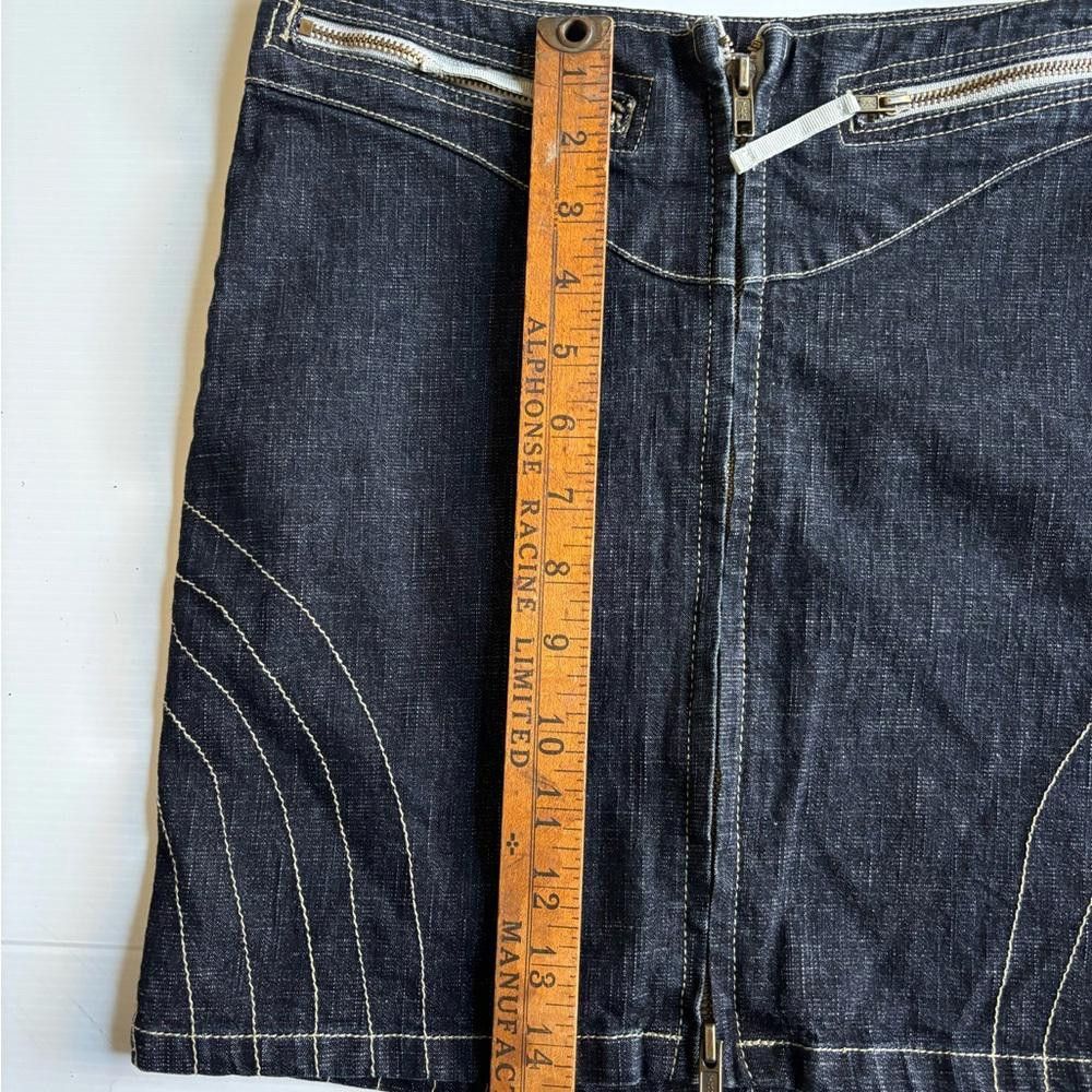 Designer Y2K Sexso Mini Jeans Skirt Size 25" / US 0 / IT 36 - 4 Thumbnail