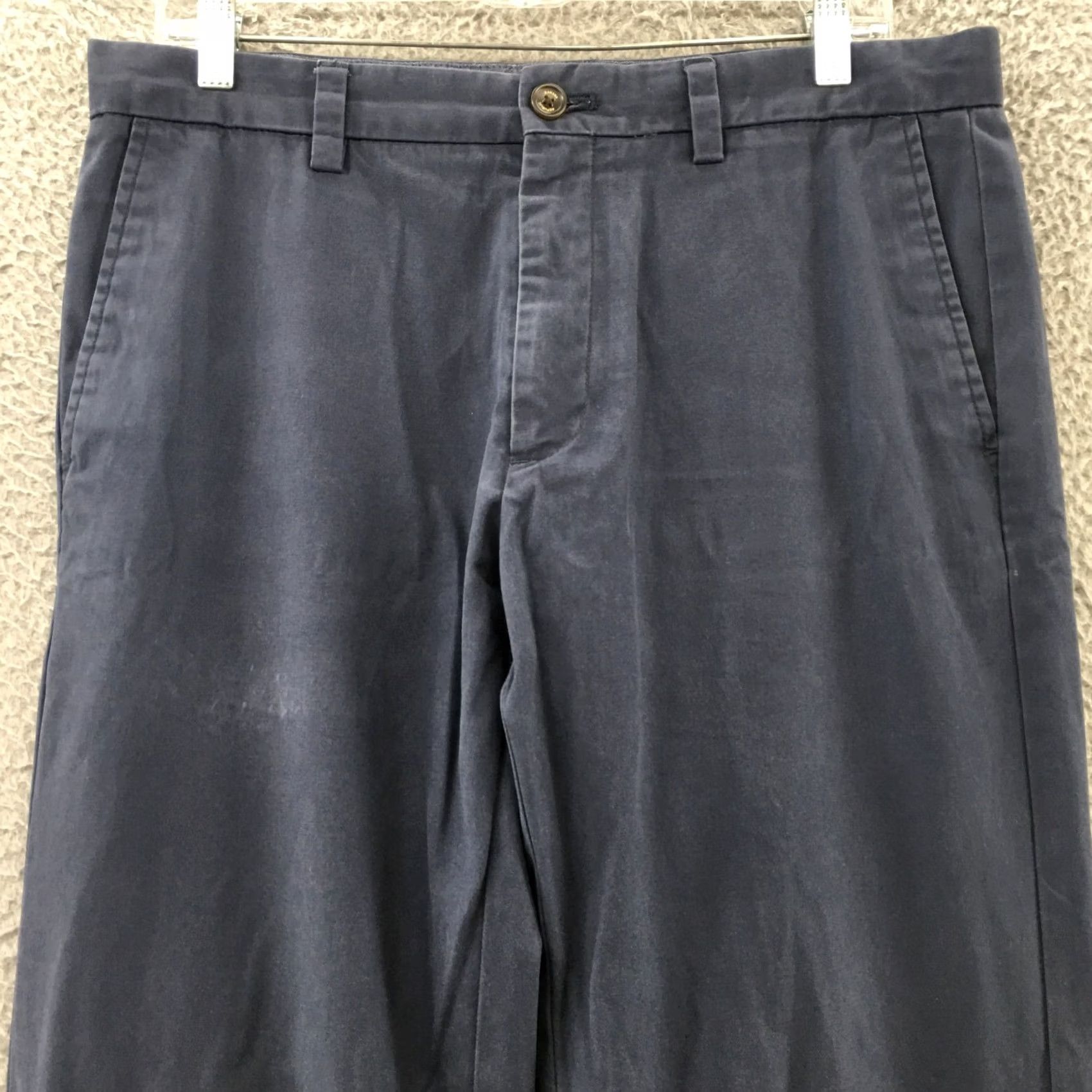 Banana Republic Banana Republic Emerson Chino Pants Mens 33x34 Blue Cotton Mid Rise Zip Fly Shirt? Size US 33 - 2 Thumbnail