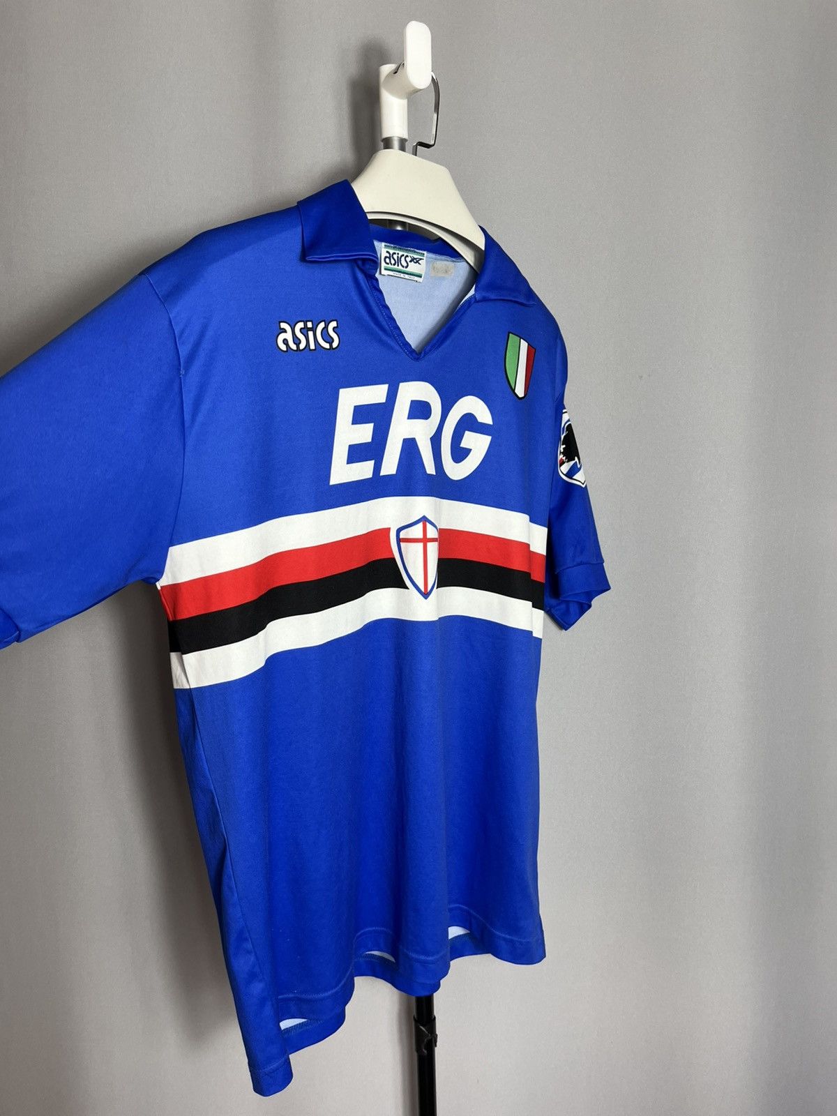 Asics Sampdoria shirt 1991 1992 Soccer Jersey #9 Gianluca Vialli Size US L / EU 52-54 / 3 - 3 Thumbnail