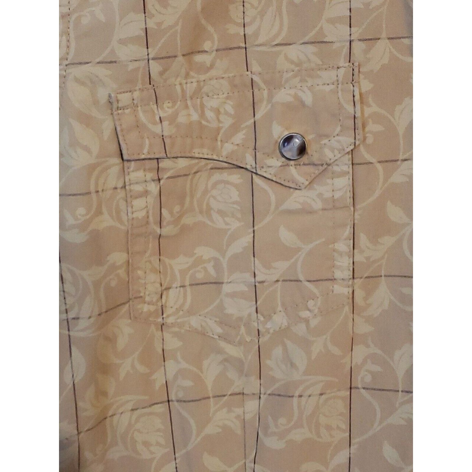 Roper Roper Womens Medium Western PearlSnap Shirt Floral Vines Size M / US 6-8 / IT 42-44 - 11 Thumbnail