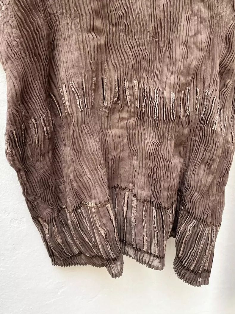 Issey Miyake Issey Miyake Mainline wicker pleated long sleeve 2504-Nexta Size US L / EU 52-54 / 3 - 6 Thumbnail