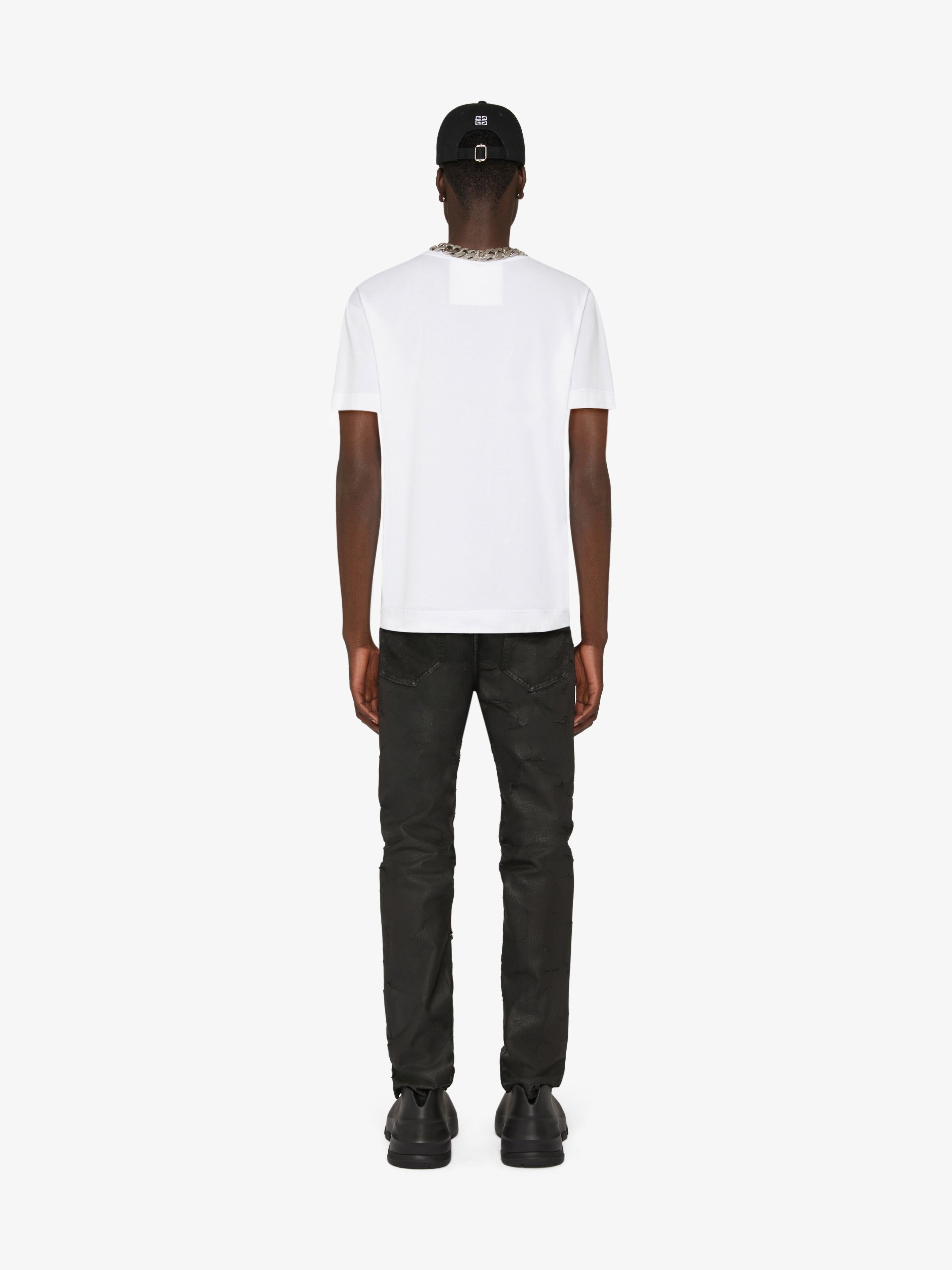 Givenchy o1w1db10426 Slim Fit T-Shirt in White Size US M / EU 48-50 / 2 - 4 Thumbnail