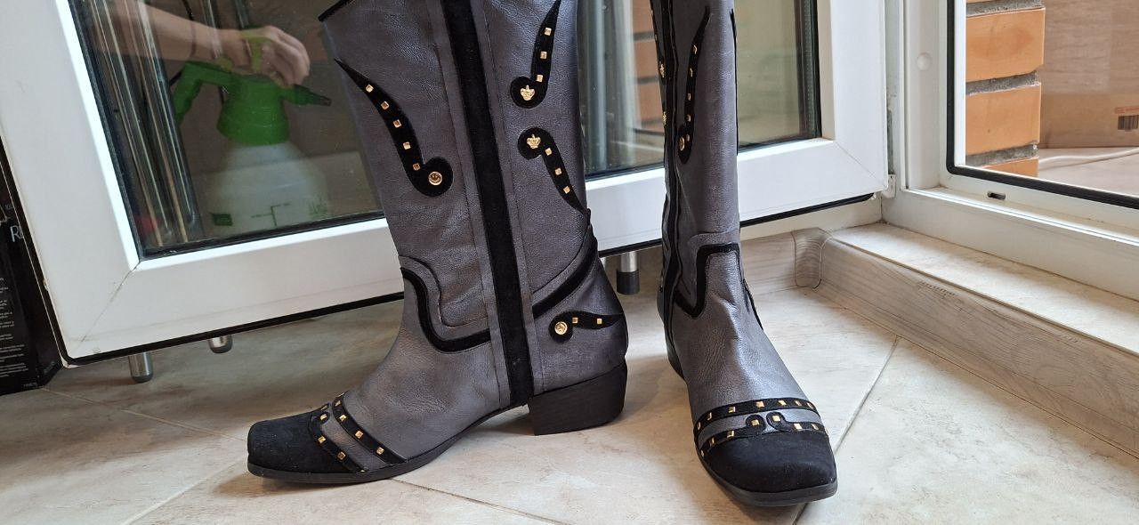 Other Genuine leather boots US sz 8.5 / Eur 39 new Size US 8.5 / IT 38.5 - 2 Thumbnail