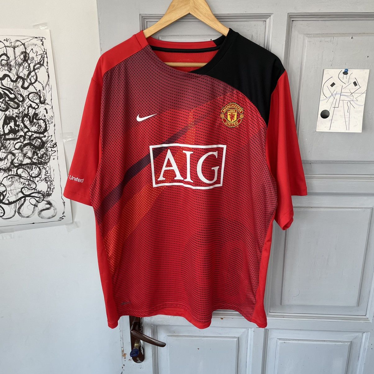 Nike × Vintage Nike Vintage Manchester United Football Jersey 2008-2009 Size US XL / EU 56 / 4 - 4 Thumbnail