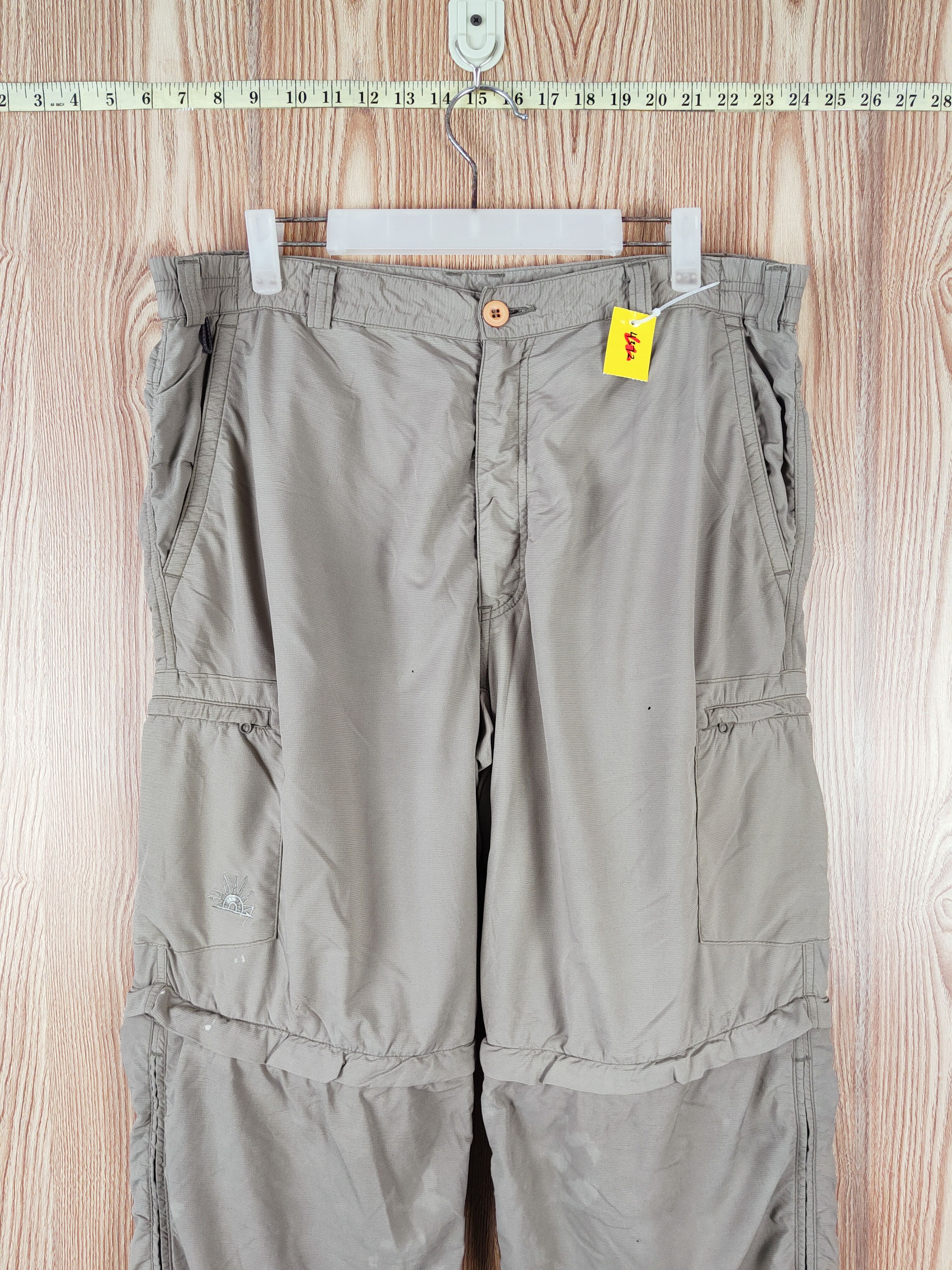 Japanese Brand Yellow Stone Beige Multipocket Sweatpants #W338 Size US 35 - 2 Thumbnail