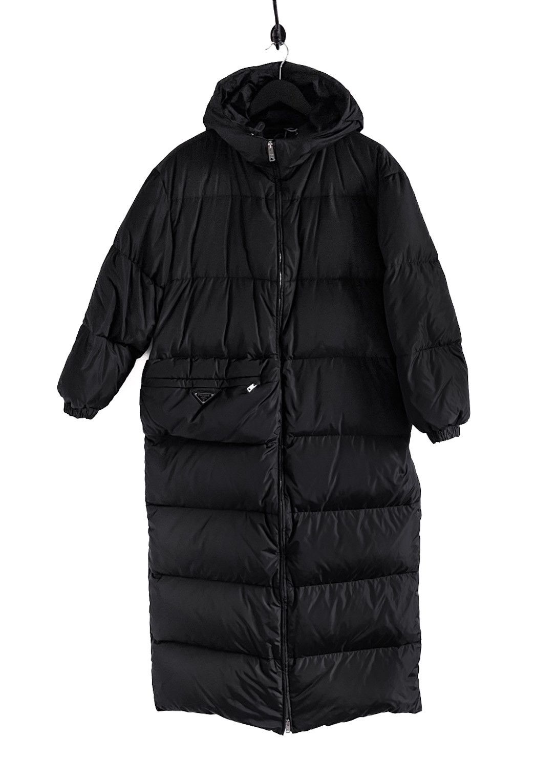 Prada Prada 2019 Black Re-Nylon Belted Down Jacket Size XS / US 0-2 / IT 36-38 - 1 Thumbnail