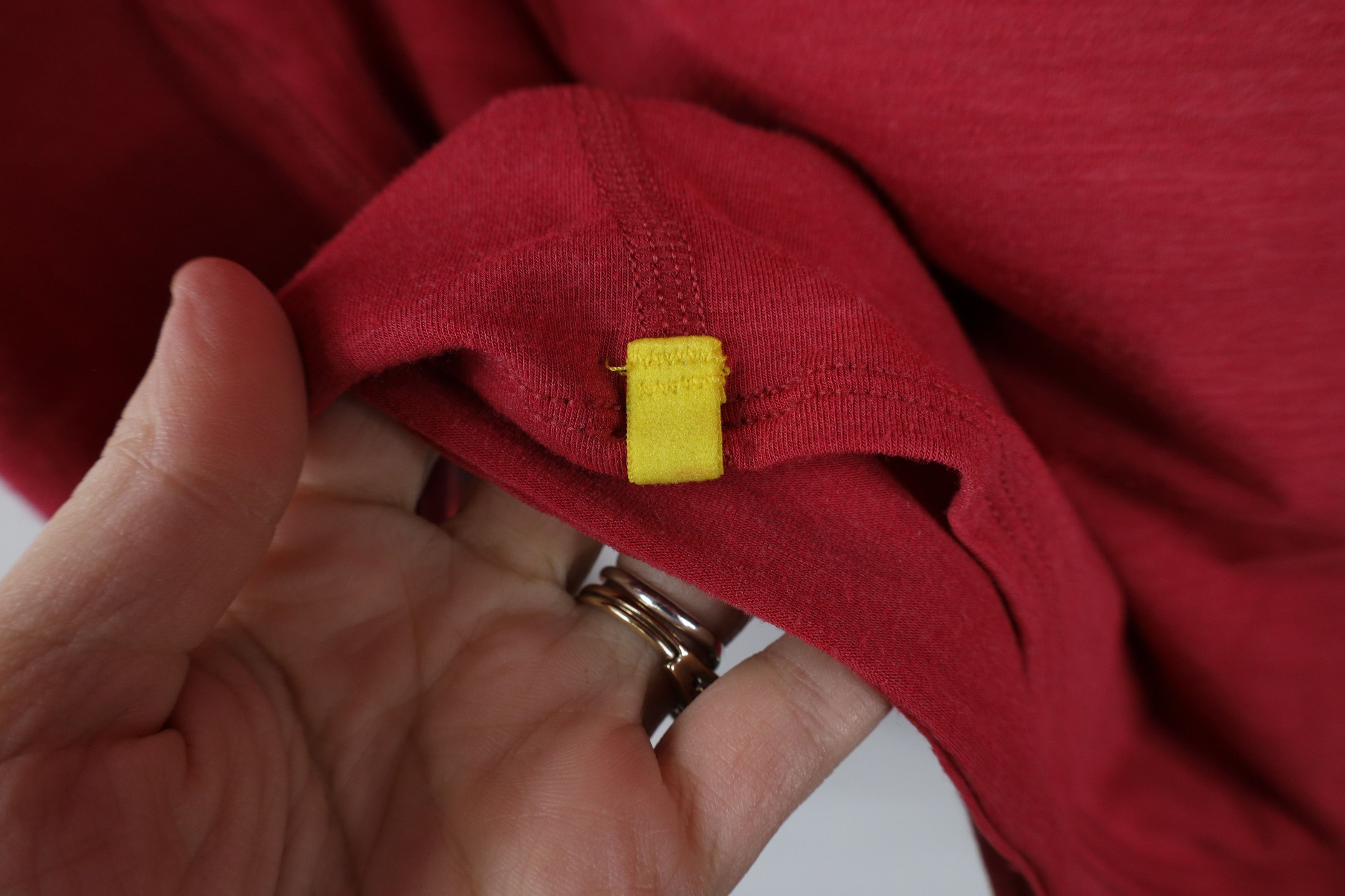 Vintage Wolaco Knit Stretch Clinton Long Sleeve T-Shirt Red USA Size US M / EU 48-50 / 2 - 9 Thumbnail