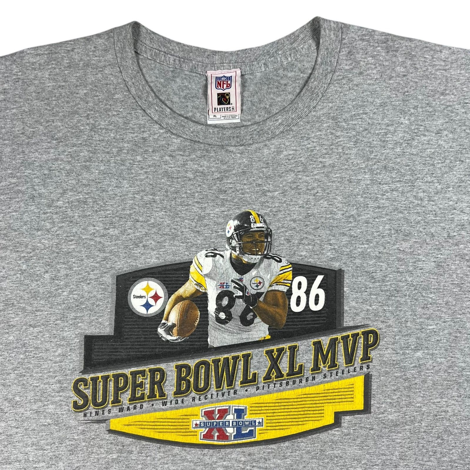 NFL × Vintage Vintage Pittsburgh Steelers Hines Ward Super Bowl MVP tee Size US XL / EU 56 / 4 - 2 Thumbnail