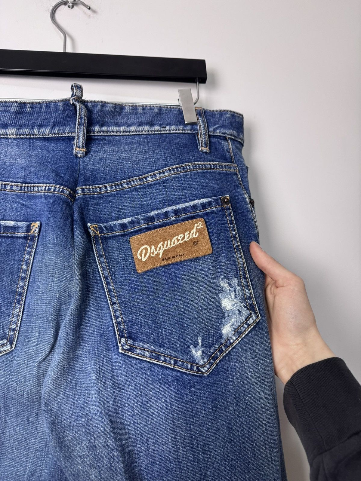 Dsquared2 00s Dsquared2 Faded Distressed Denim Jeans Size US 31 - 10 Thumbnail