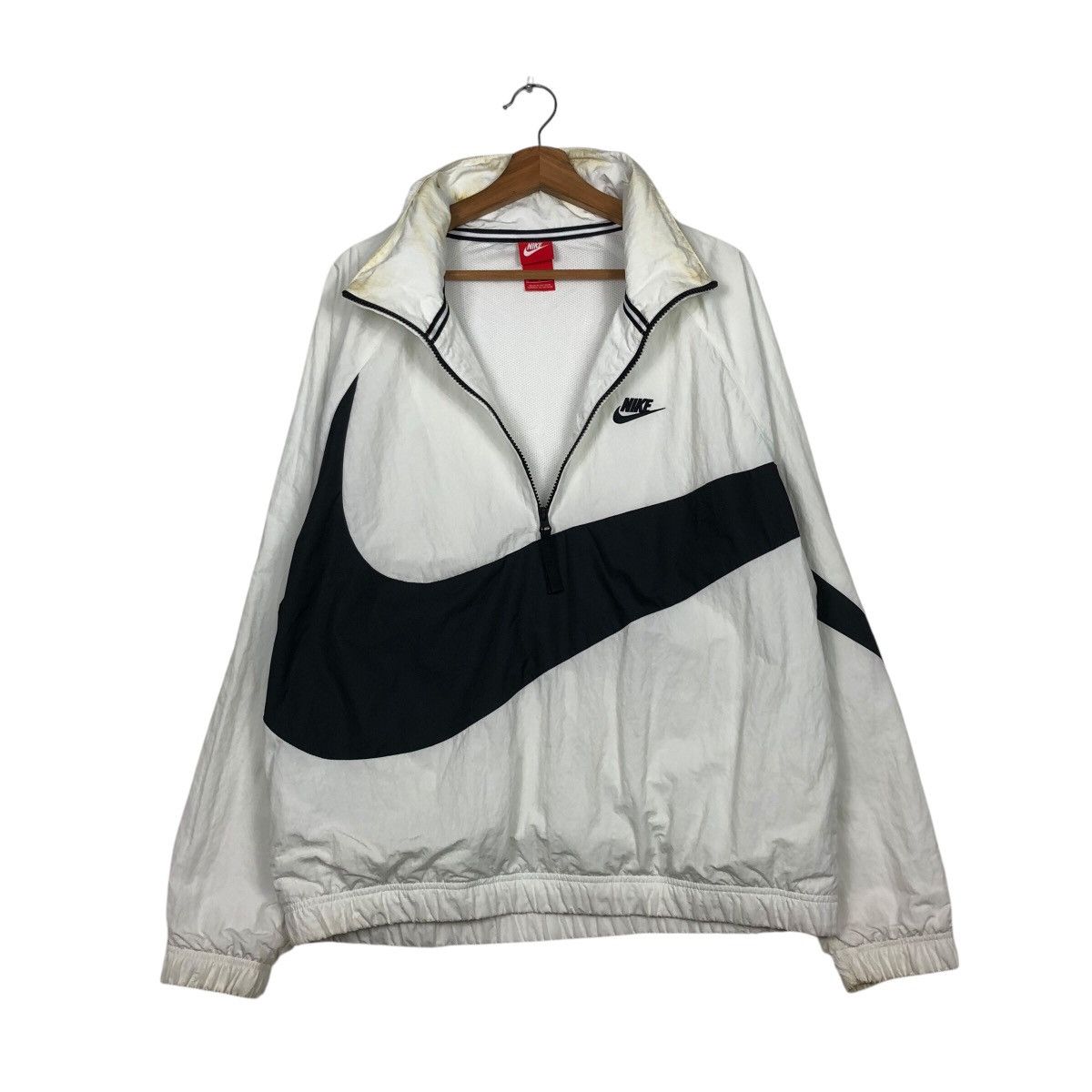 Nike 📌Half Zipper Anorak Jacket Pull Over Nike Big Swoosh Size US M / EU 48-50 / 2 - 12 Thumbnail