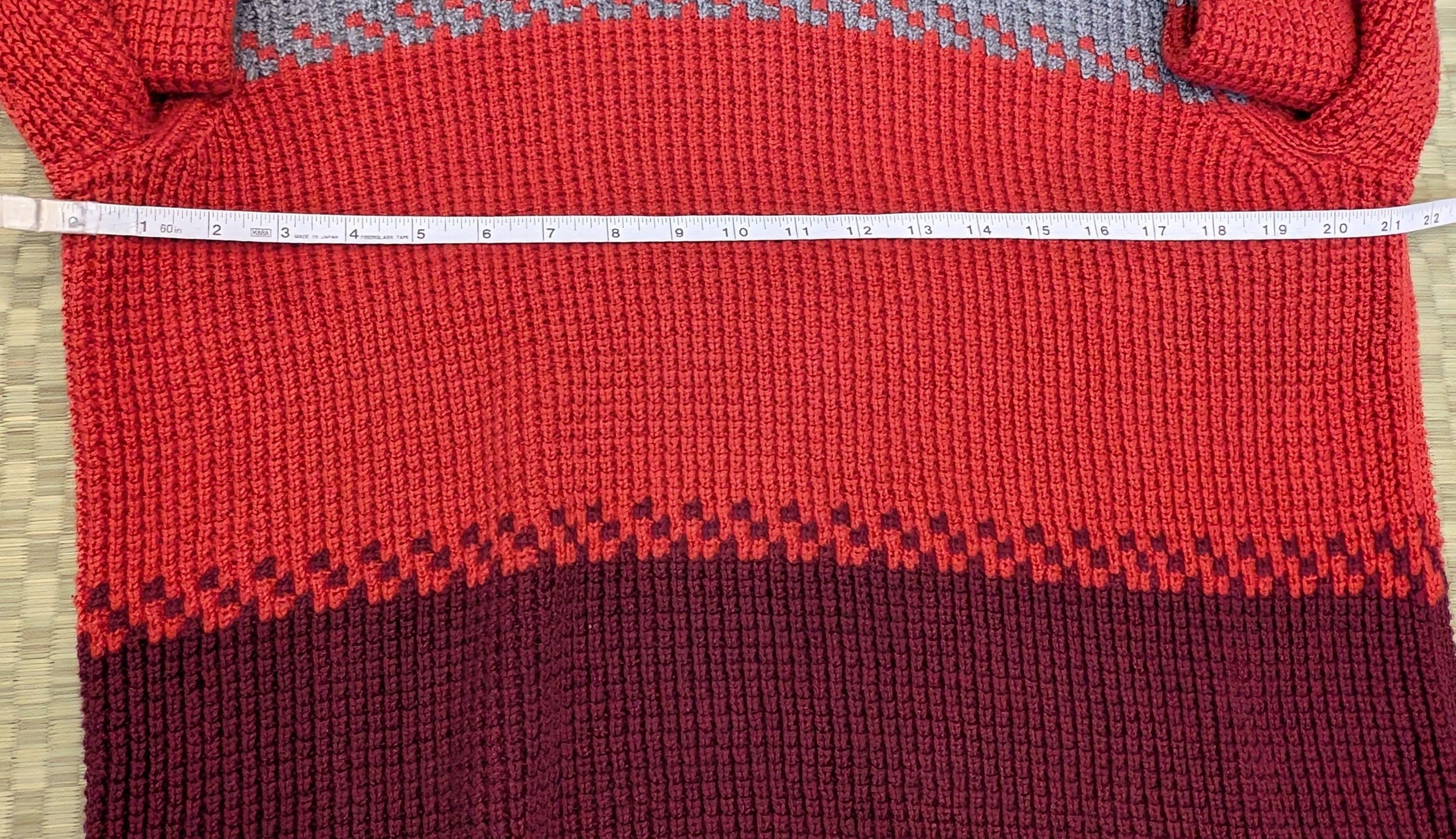 L.L. Bean L.L. Bean Ombre Colorblock Rollneck Knit 100% Cotton Sweater Size US M / EU 48-50 / 2 - 5 Thumbnail