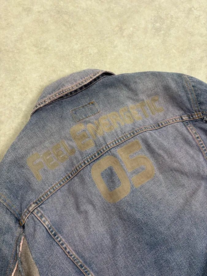 Dolce & Gabbana 2000s Dolce & Gabbana Blue Distressed Hybrid Denim Jacket Distressed Size US S / EU 44-46 / 1 - 9 Thumbnail