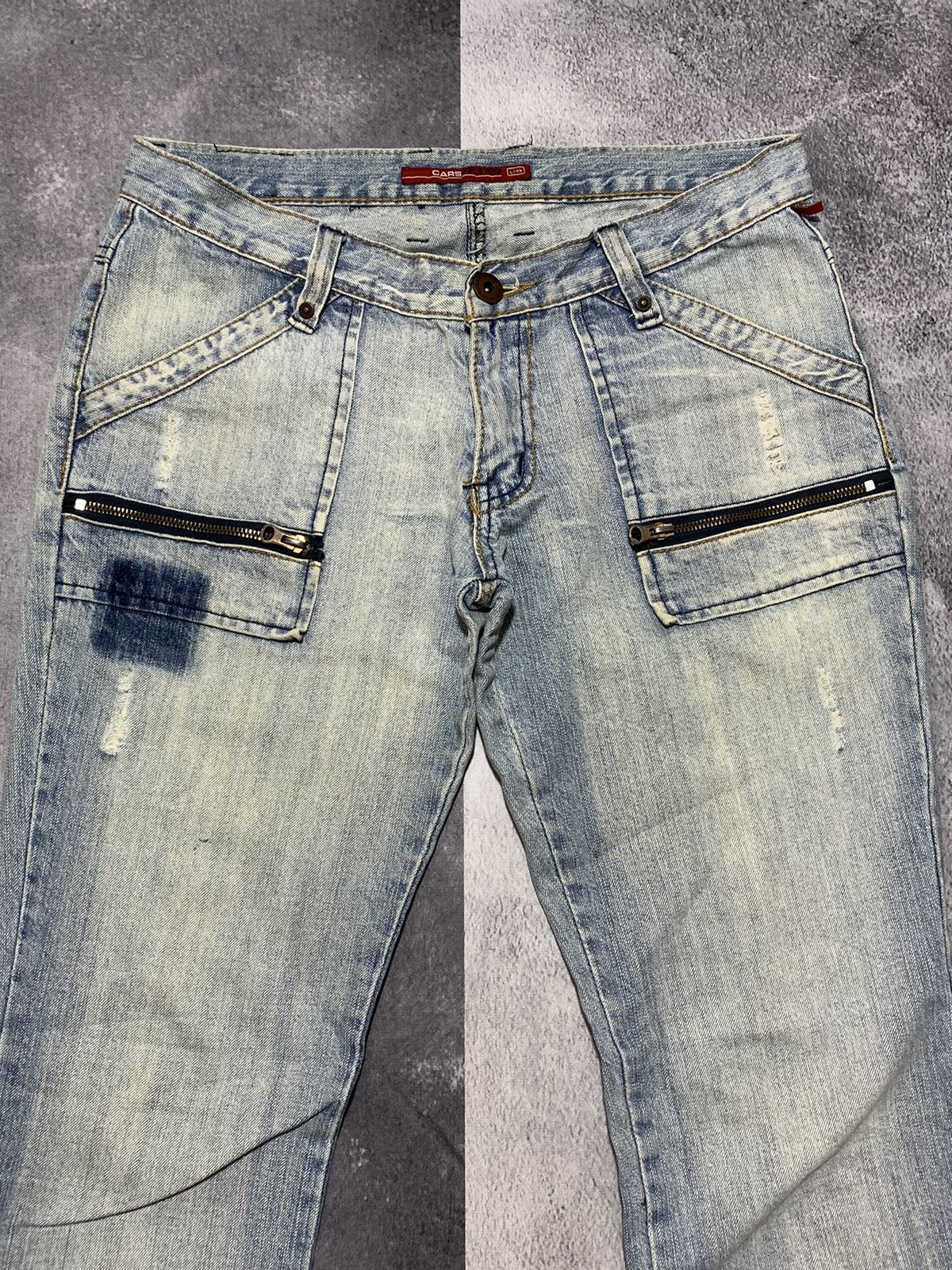 Japanese Brand × Vintage Vintage Y2KJapanese faded denim trousers streetwear size 32 Size US 32 / EU 48 - 2 Thumbnail