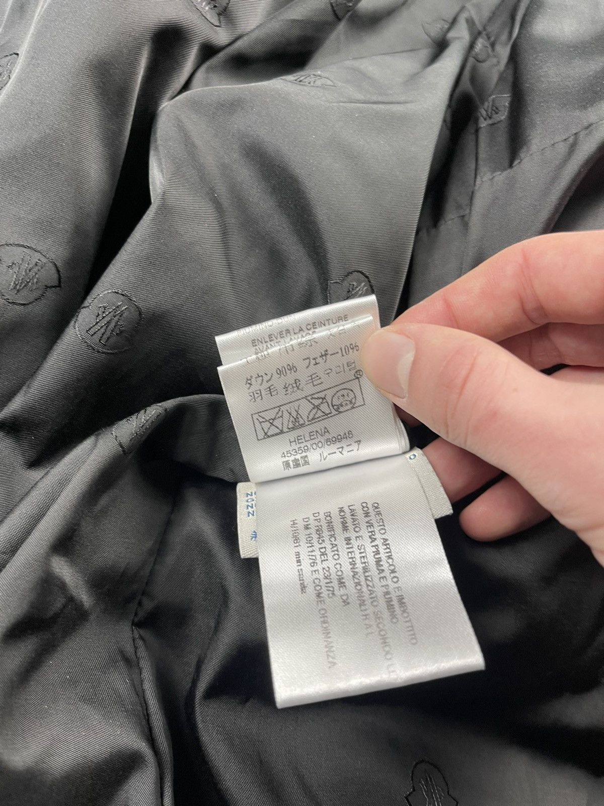 Moncler Moncler “Helena” Black Quilted Down Jacket Made in Romania Size L / US 10 / IT 46 - 18 Thumbnail