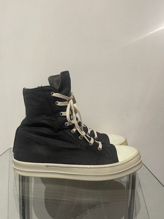 Rick Owens Rick Owens Drkshdw 2014 Waxed Canvas Ramones High | Grailed