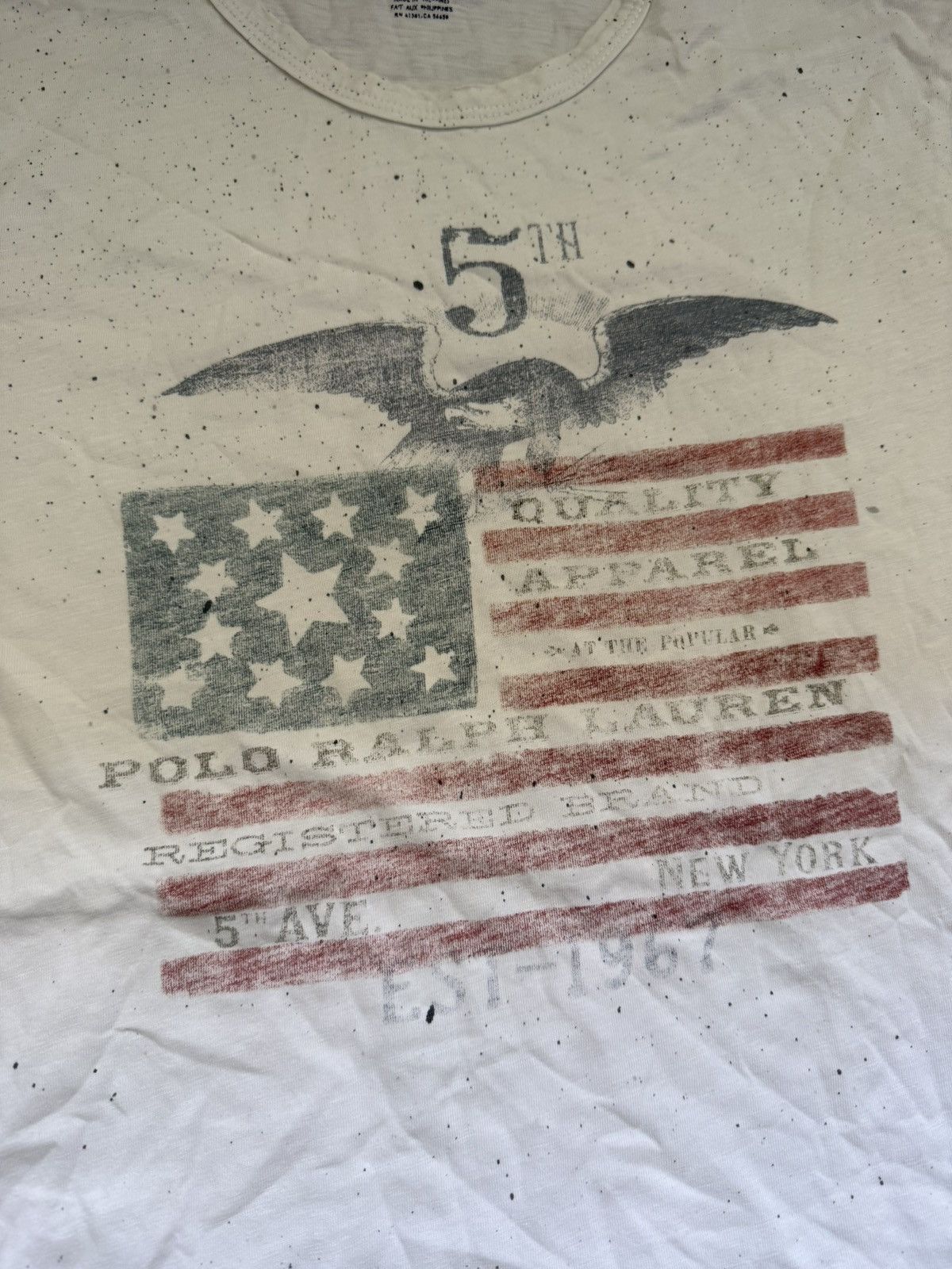 Polo Ralph Lauren Polo Ralph Lauren fabric distressed American Flag logo Size US L / EU 52-54 / 3 - 3 Thumbnail