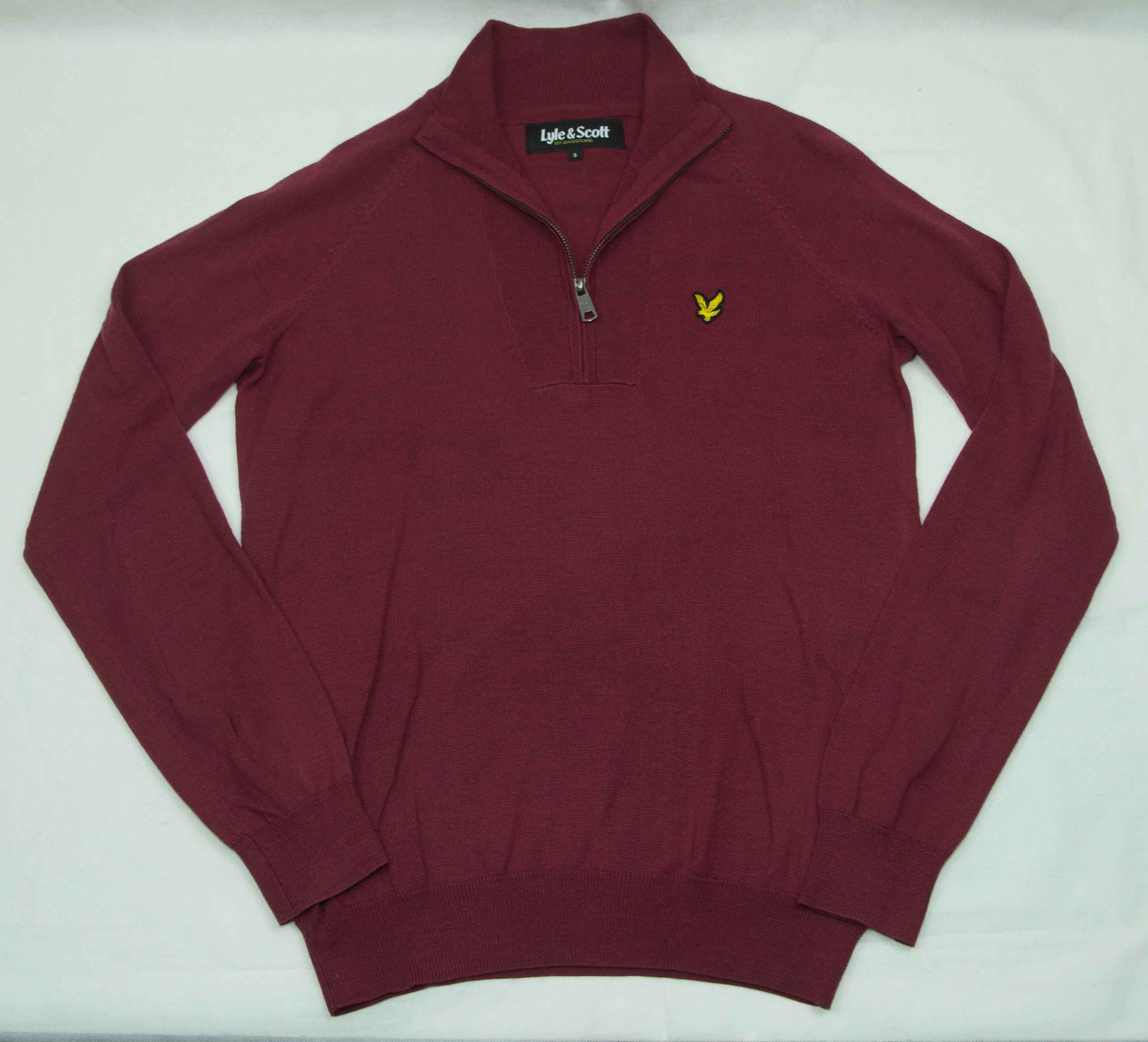 Lyle & Scott LYLE AND SCOTT JUMPER ZIP NECK WOOL SIZE S-M ( LABEL S) Size US S / EU 44-46 / 1 - 4 Thumbnail