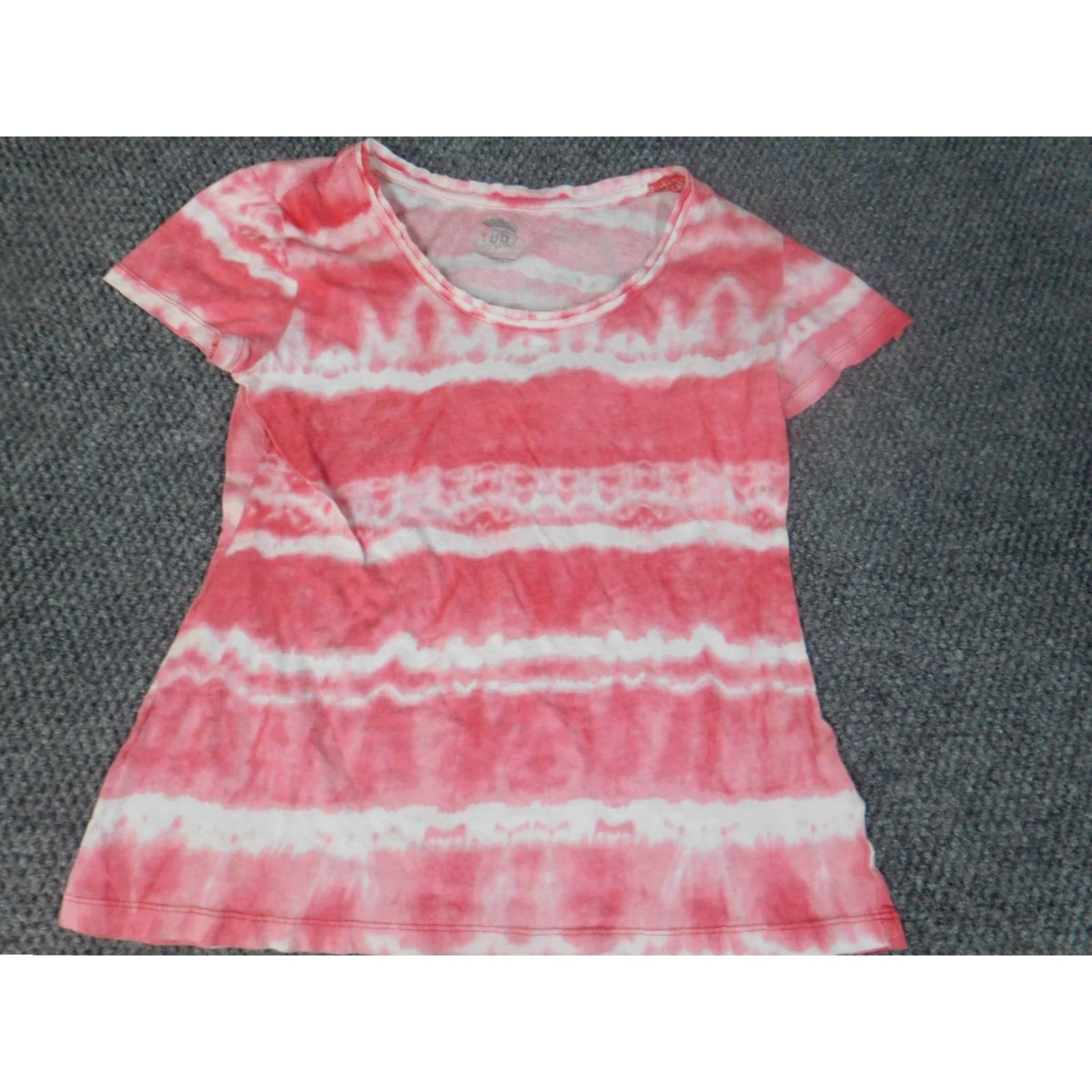 Route 66 Route 66 Womens Shirt XS Pink Striped T-Shirt Crew Neck Short Sleeve Cotton Basic Size XS / US 0-2 / IT 36-38 - 2 Thumbnail
