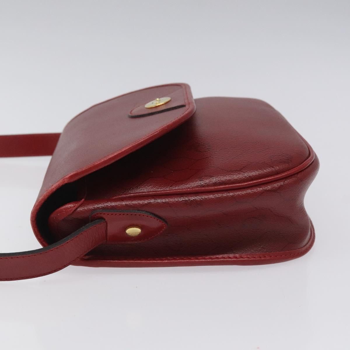Dior DIOR Honeycomb Canvas Shoulder Bag Pvc Leather Red Gold Size ONE SIZE - 5 Thumbnail