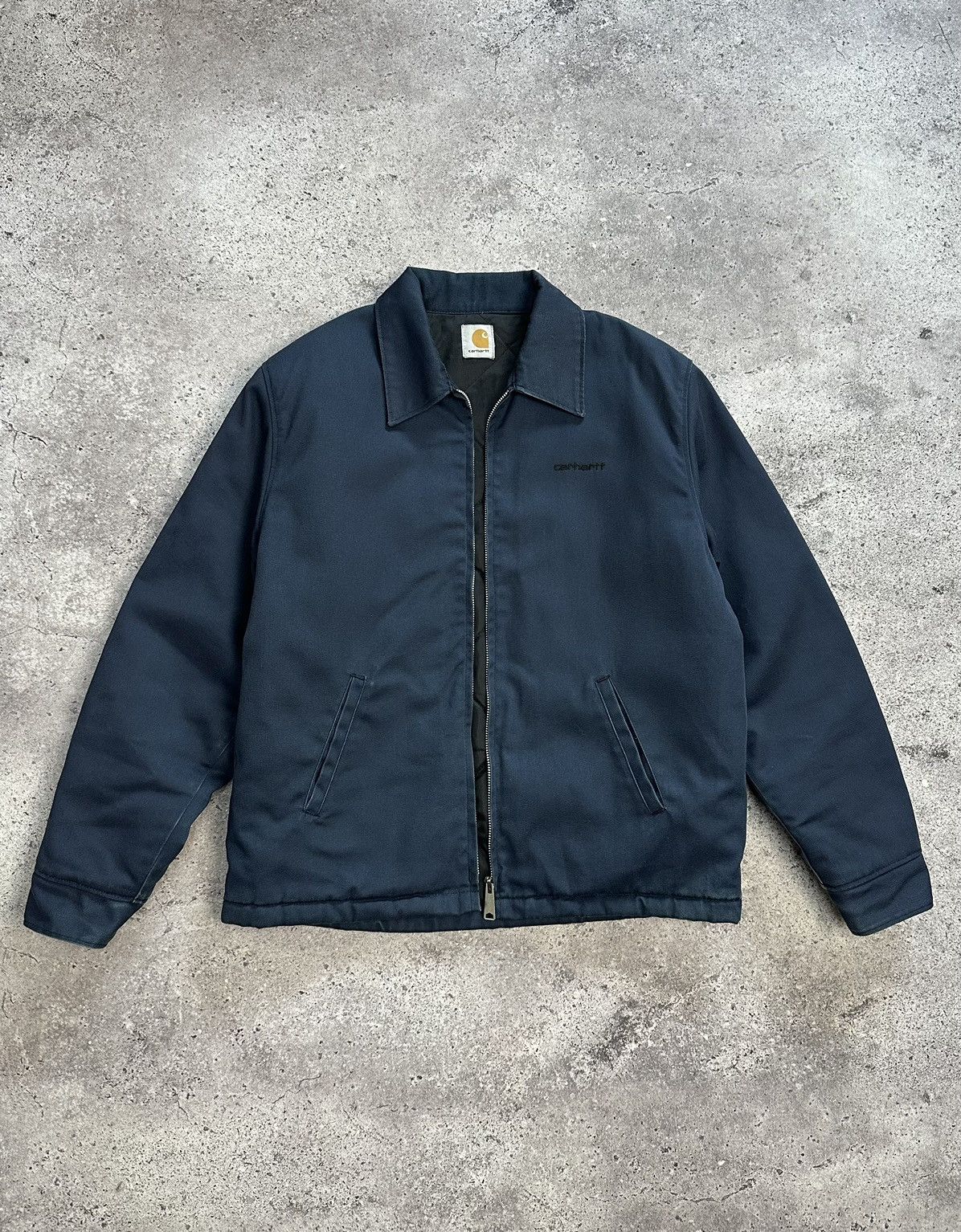 image of Y2K Carhartt Detroit Jacket Active Jacket Size L in Blue, Men's