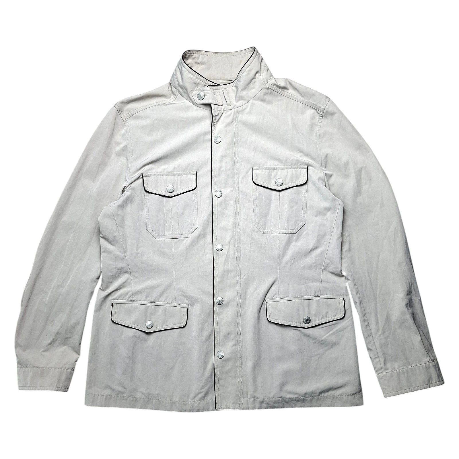 Canali CANALI Rain & Wind Tech Field Jacket Beige L/XL Utility Size US XL / EU 56 / 4 - 1 Thumbnail