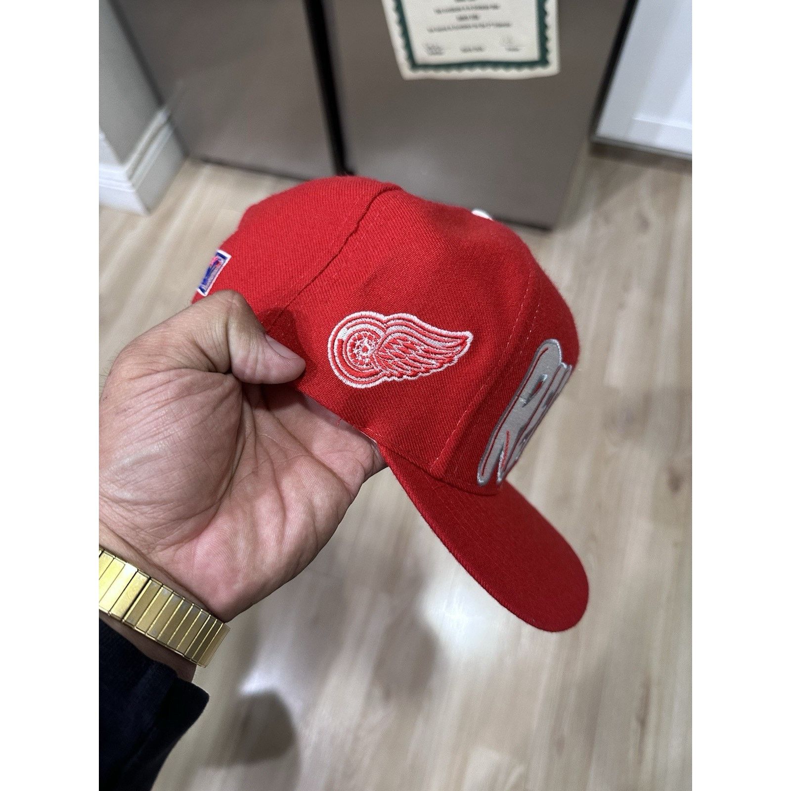The Game Vintage Detroit Red Wings SnapBack Hat The Game Vtg 90s Zoom Size ONE SIZE - 2 Thumbnail