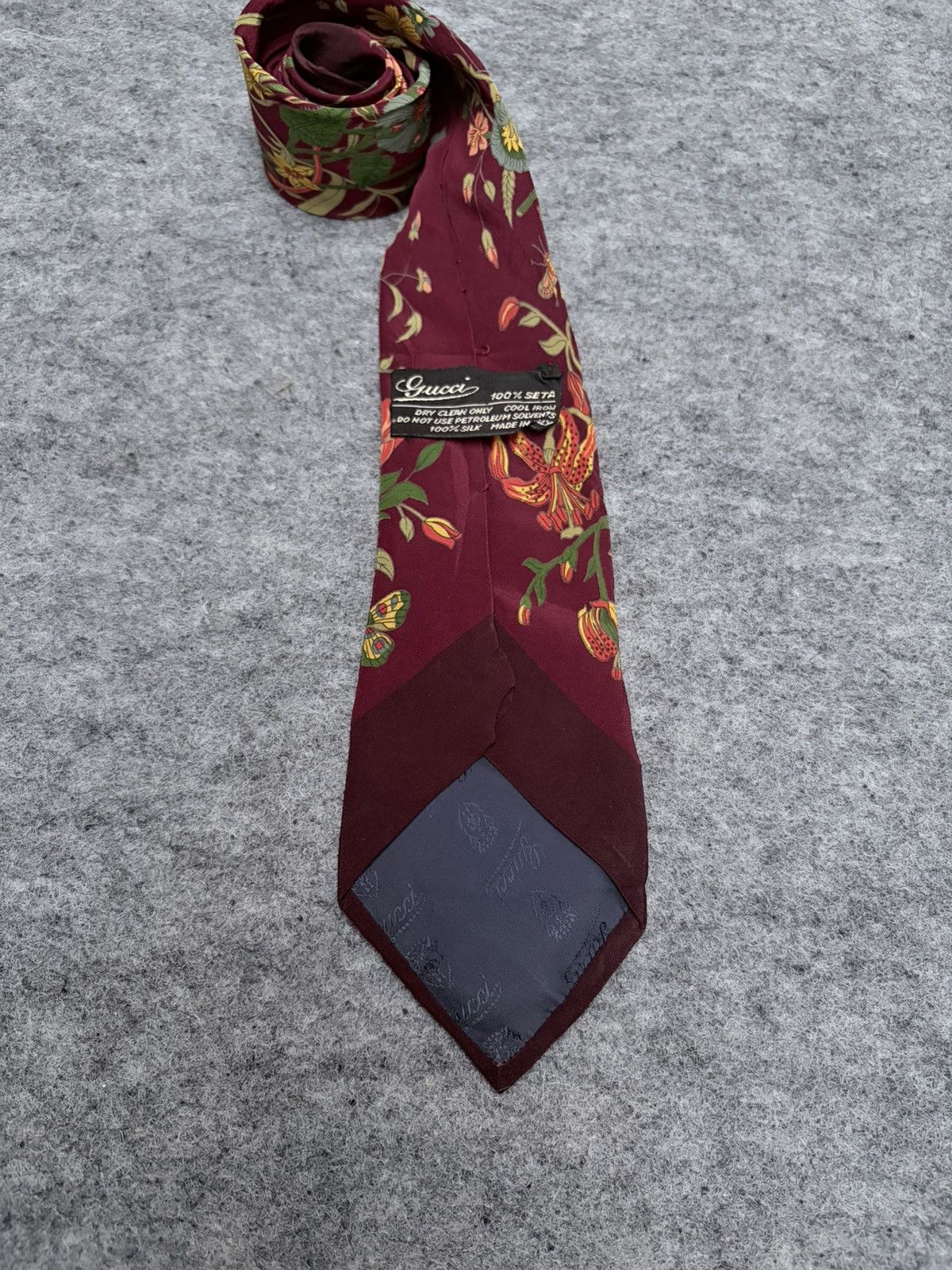 Gucci Vintage Gucci Flower Pattern Ties Size ONE SIZE - 3 Thumbnail