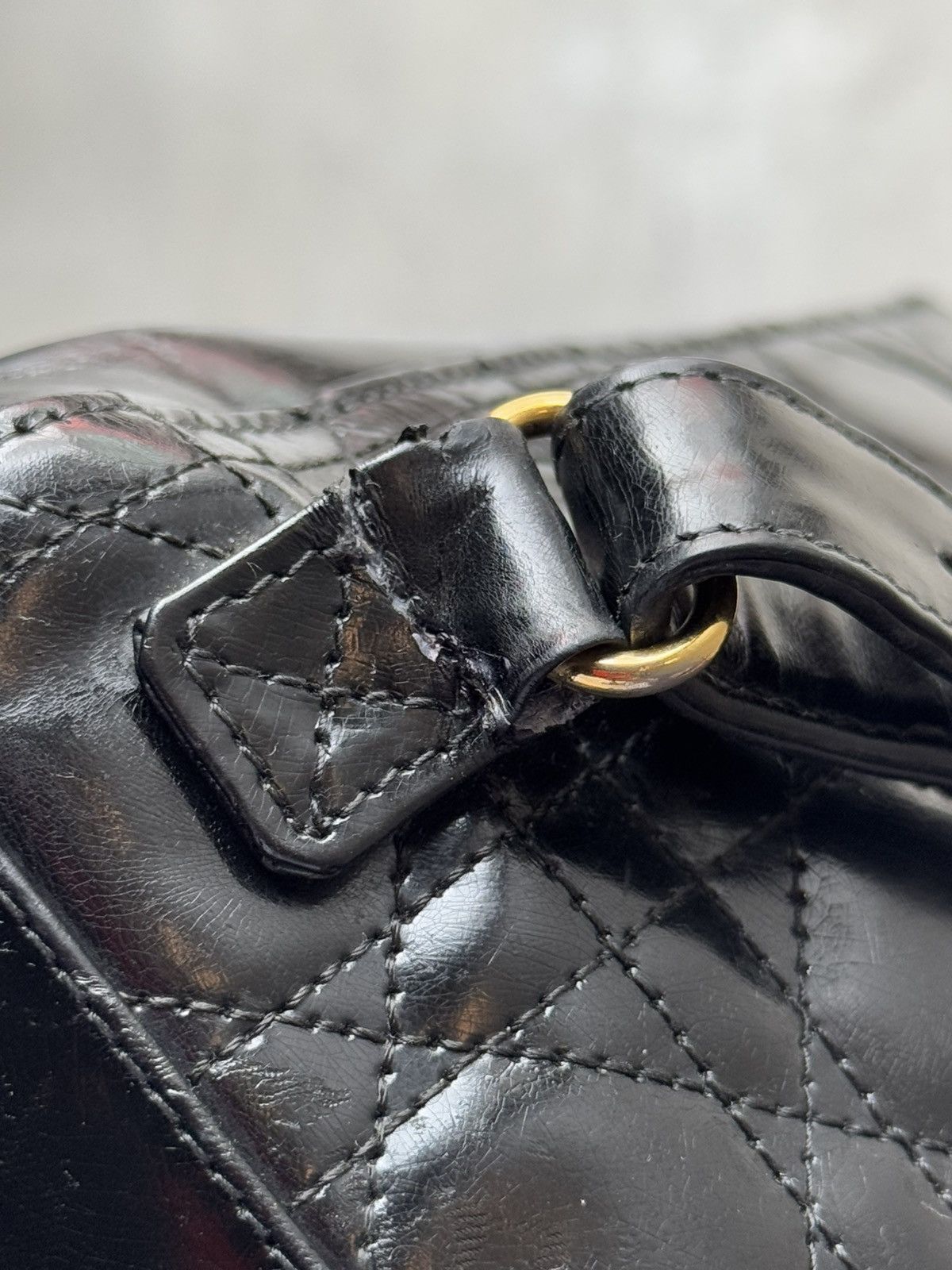 Dior Vintage - Dior Pattent Leather Mini Backpacks Size ONE SIZE - 14 Thumbnail