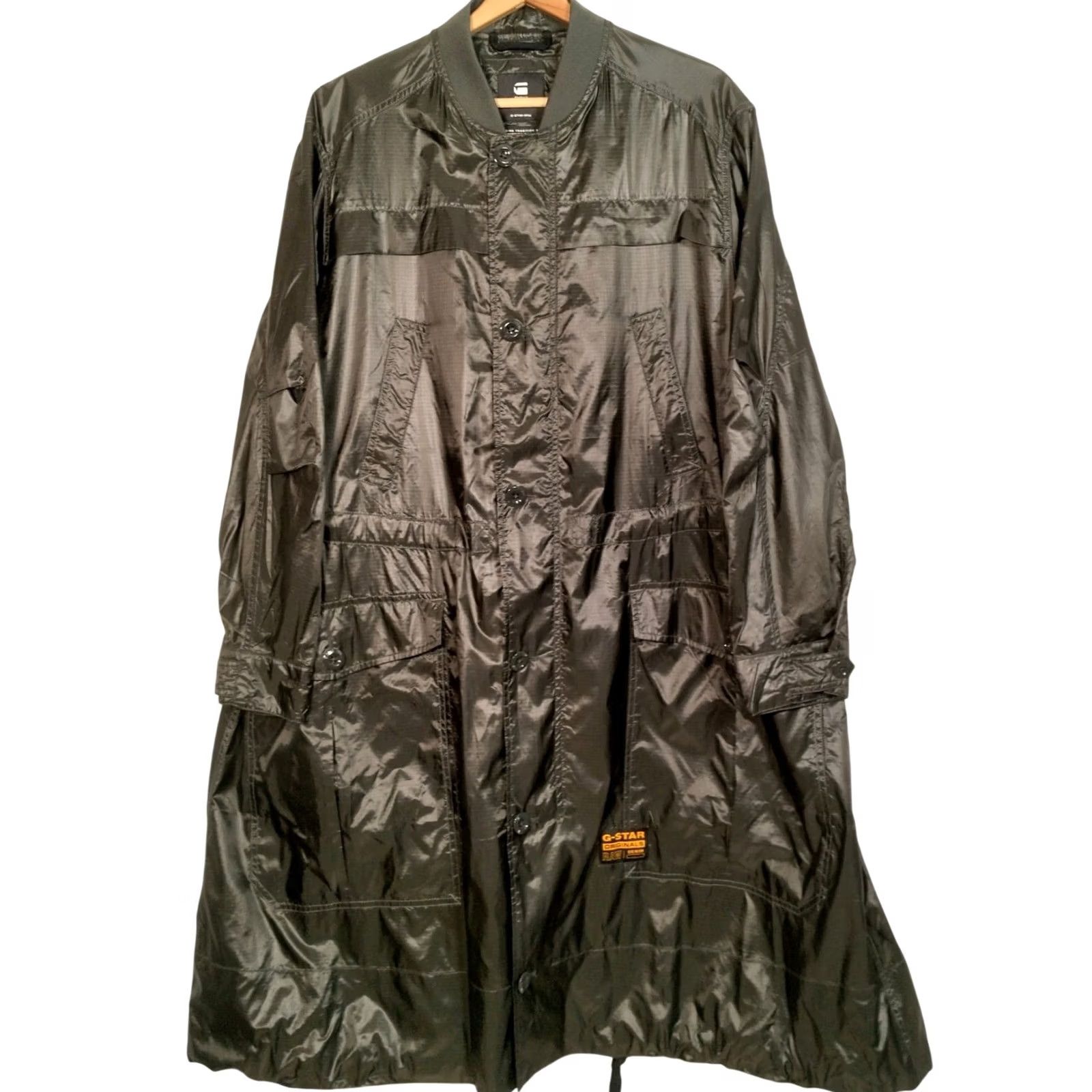 G-Star G Star Raw Original Ultra Light Weight Parka Trench Jacket L Rip Stop Streetwear Shirt Women Long Sleeve Size L / US 10 / IT 46 - 3 Thumbnail
