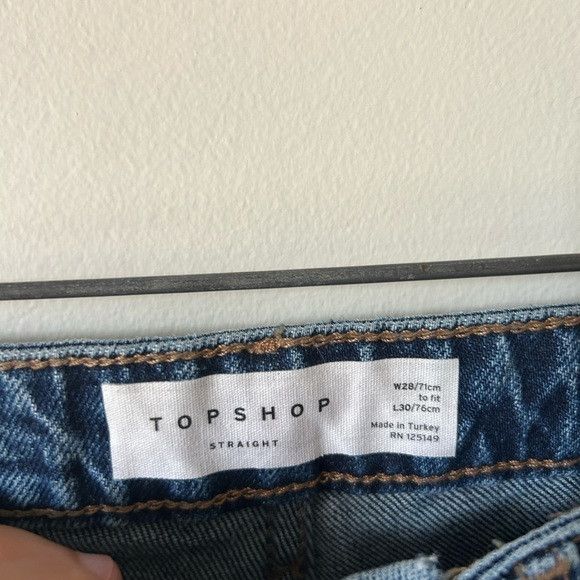 Topshop Topshop Straight Leg Jeans Size 28" / US 6 / IT 42 - 3 Thumbnail