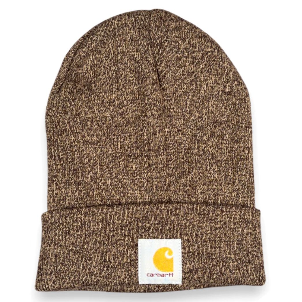 Carhartt Carhartt Hat Adult ONE SIZE Brown Heather Acrylic Beanie Ski Winter Workwear Size ONE SIZE - 2 Thumbnail