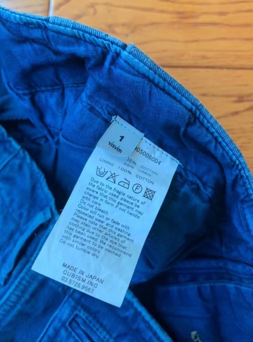 Visvim VISVIM GIZA ICT blue dyed cropped pants2412-Nextarrow Size US 30 / EU 46 - 9 Thumbnail