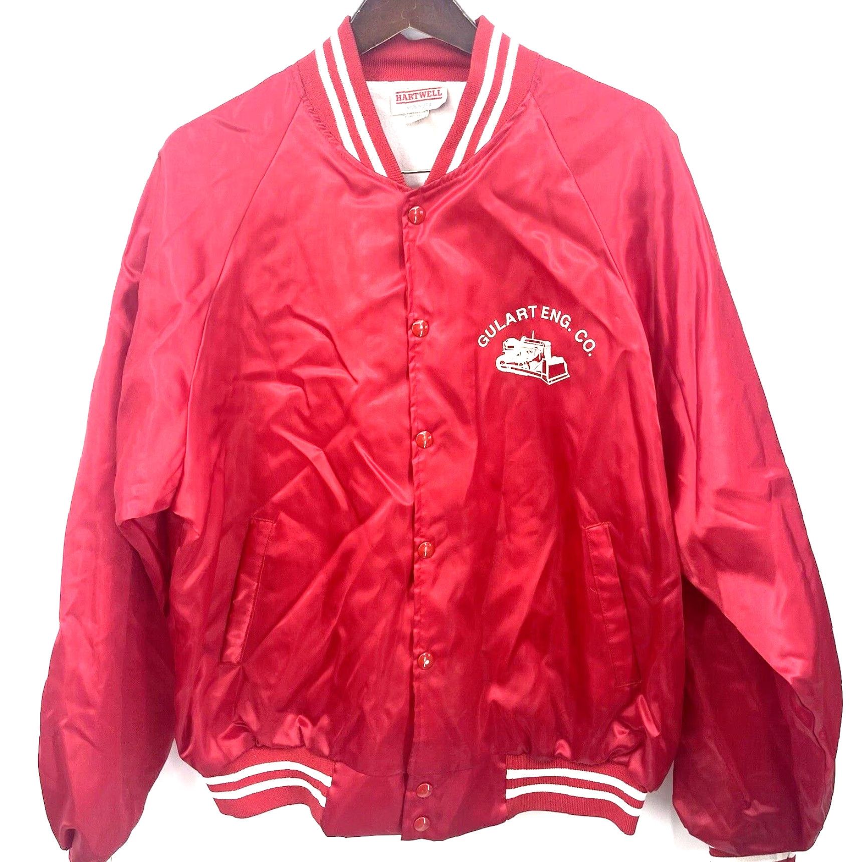 Vintage VINTAGE Hartwell Jacket Mens XL Bomber 80s Red Satin Nylon Sn Size US XL / EU 56 / 4 - 2 Thumbnail