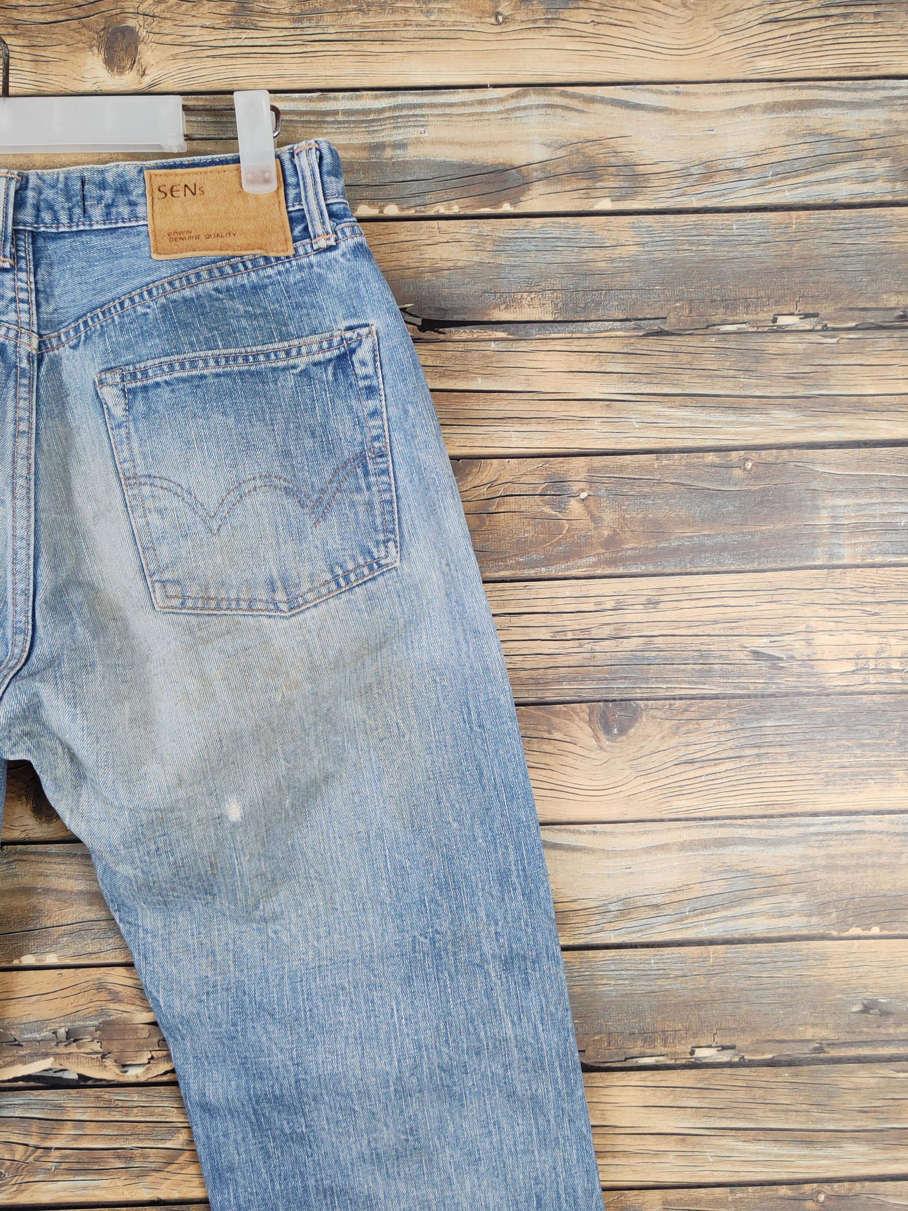 Edwin Edwin Blue Distressed Ripped Jeans #W1035 Size US 30 / EU 46 - 10 Thumbnail