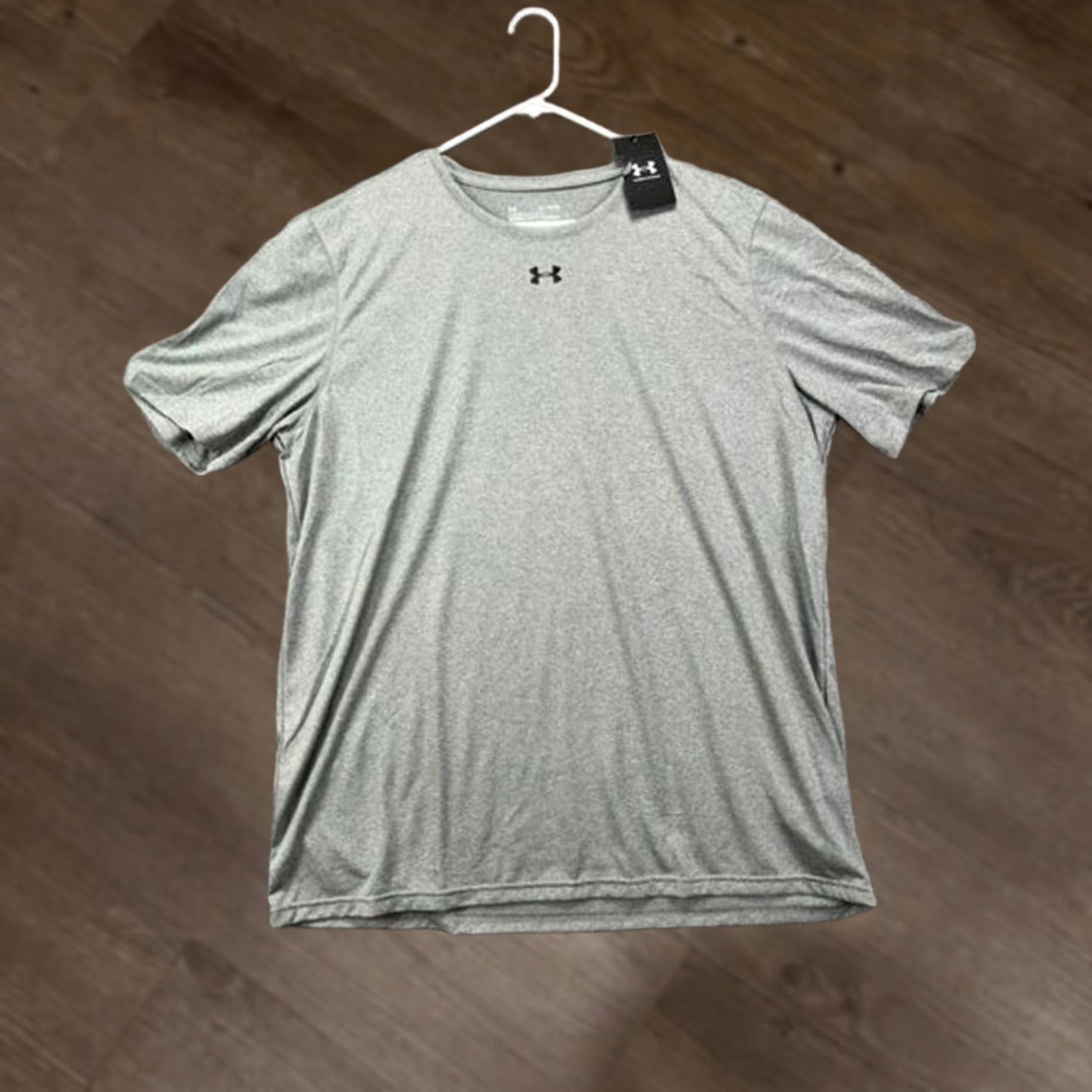 Under Armour Under Armour Shirt Mens XL HeatGear Grey Activewear Short Sleeve T-Shirt NEW Size US XL / EU 56 / 4 - 1 Thumbnail