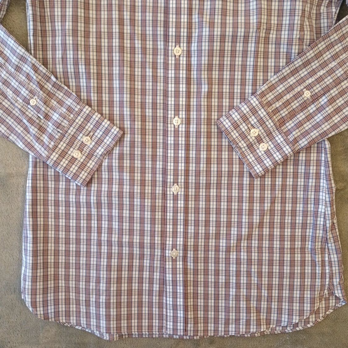 Bonobos Bonobos Shirt Mens 15 Blue Plaid Long Sleeve Button Up Tailored Dress Shirt Mens Size US M / EU 48-50 / 2 - 3 Thumbnail
