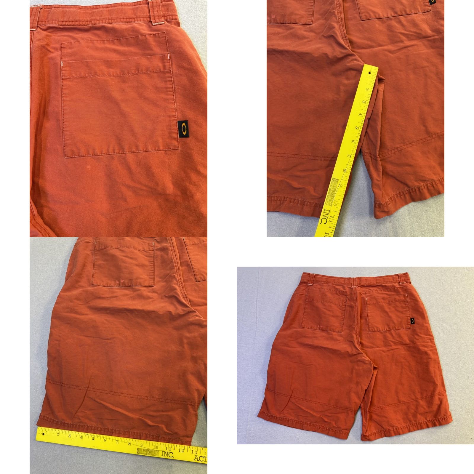 Oakley Oakley Mens Shorts 36 Orange Chino Casual Software 12 Inch Inseam Flat Front Size US 36 / EU 52 - 8 Thumbnail