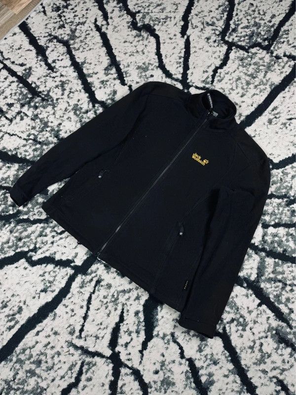 Jack Wolfskin Jack Wolfskin Zip Fleece Black Yellow L Size L / US 10 / IT 46 - 2 Thumbnail
