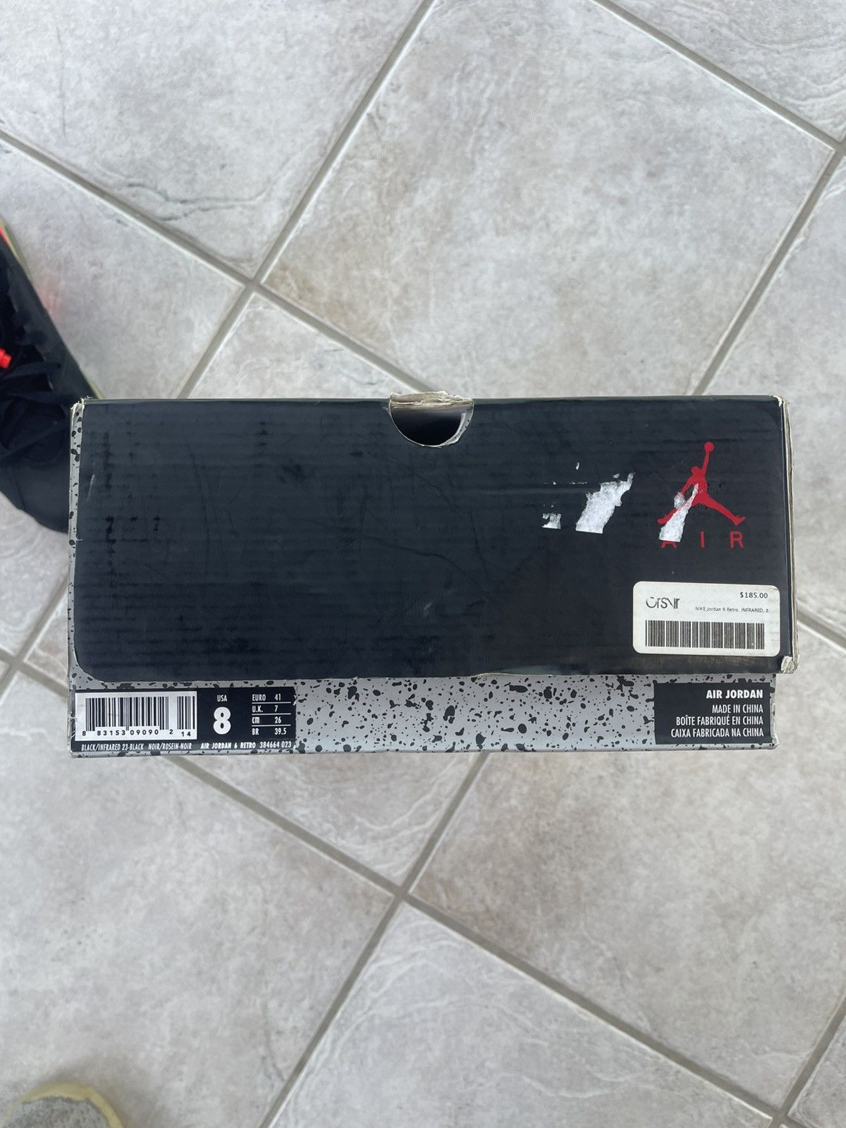 Jordan Brand Air Jordan 6 Retro Infrared Black 2014 ($220+Market) Size US 8 / EU 41 - 8 Thumbnail