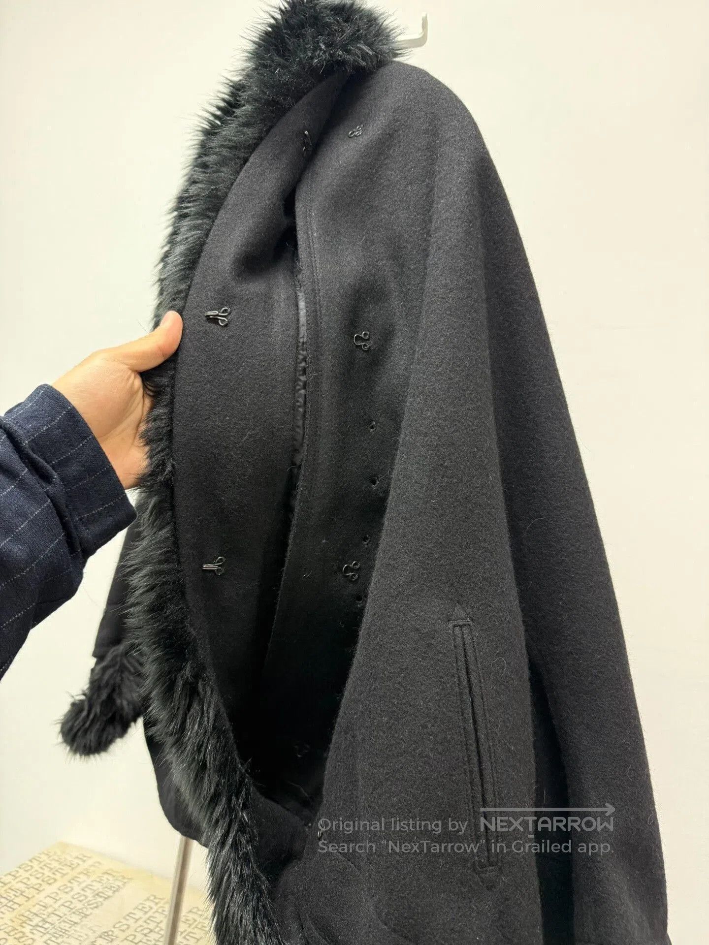 Yohji Yamamoto yohji yamamoto y's fur collar cape coat. Size US M / EU 48-50 / 2 - 4 Thumbnail