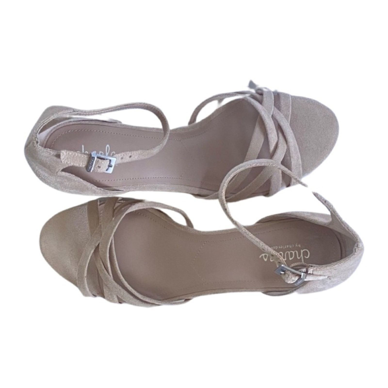 Other New Charles by Charles David Tan Suede Wedge Sandals Size US 10 / IT 40 - 2 Thumbnail
