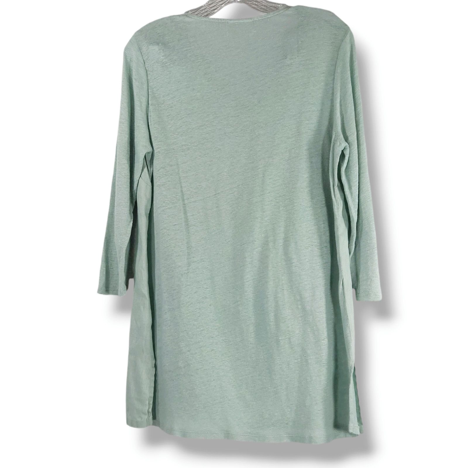 Other EUC J.Jill Love Linen Split Neck Linen Tunic Sz. S [6-8] Size S / US 4 / IT 40 - 2 Thumbnail
