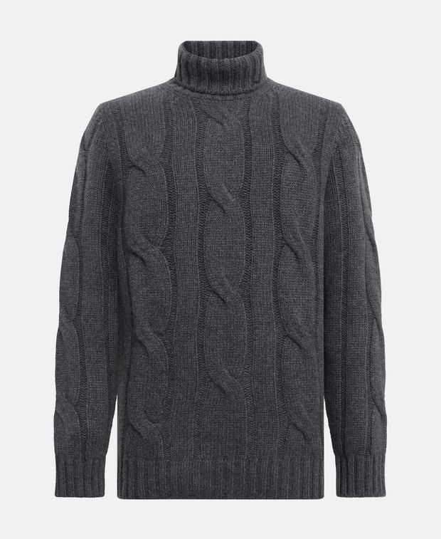 Boglioli Cashmere rollneck jumper Size US XL / EU 56 / 4 - 1 Thumbnail