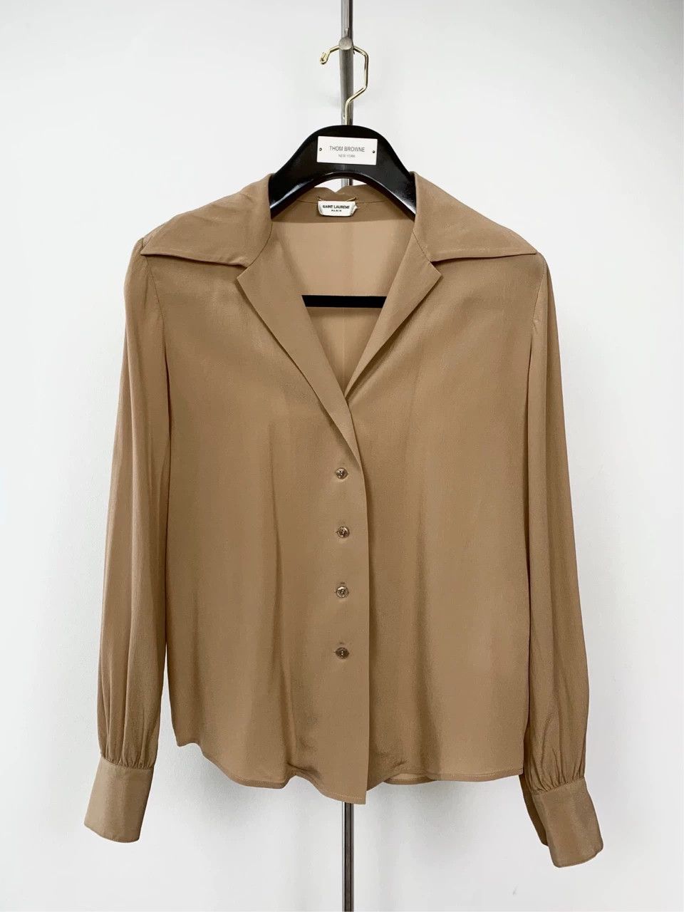 Saint Laurent Paris Saint Laurent Paris Long sleeved collared shirt Size US XS / EU 42 / 0 - 1 Thumbnail