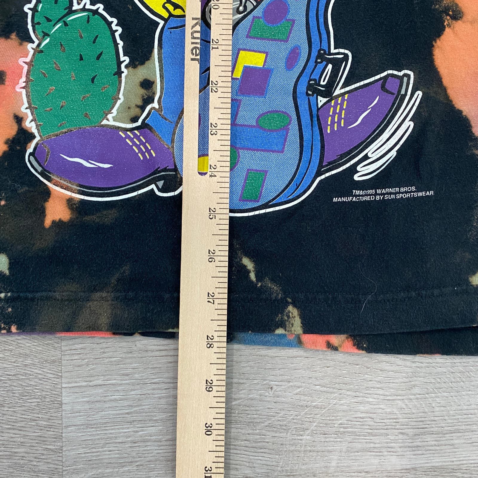 VTG 90s Looney Tunes Tweety Bird Tie Dye T Shirt Men's XL