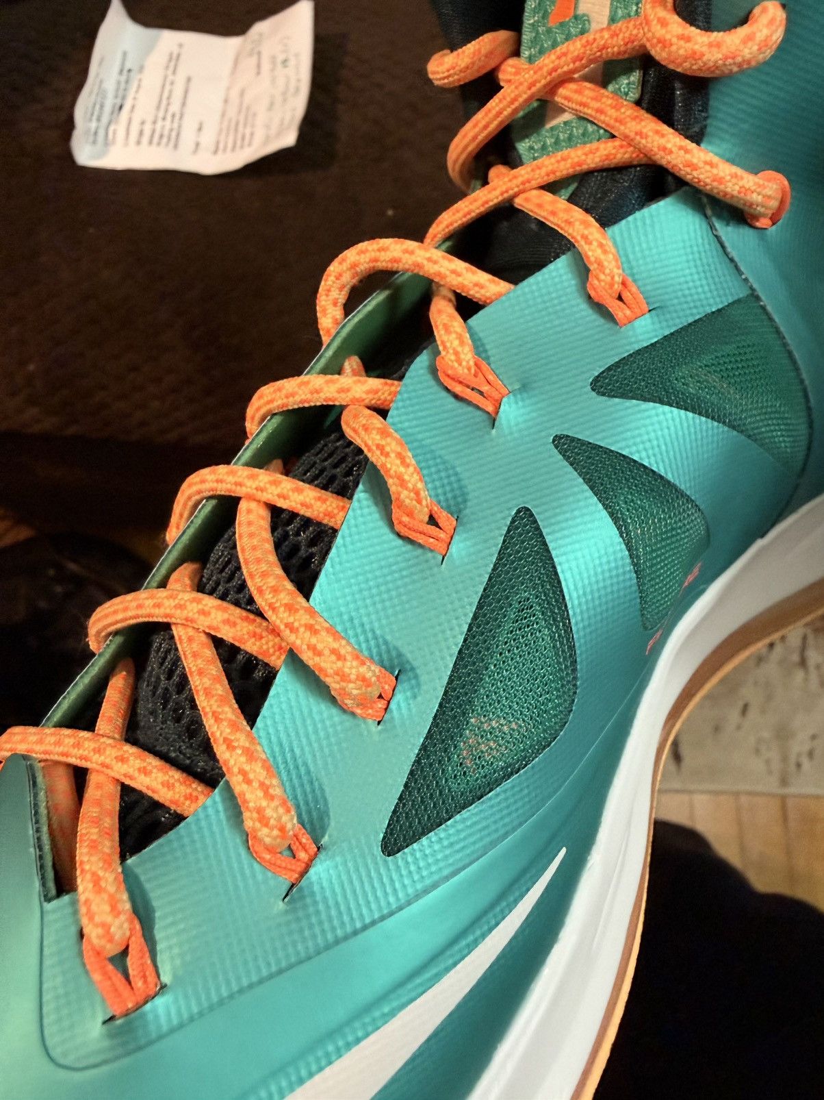 Nike Nike LeBron X (10) “Miami Dolphins” mid-top sneakers NEW 12 Size US 12 / EU 45 - 10 Thumbnail