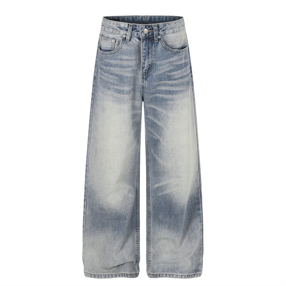 Vintage Men's Distressed, Gradient-Wash Flared Jeans Size US 32 / EU 48 - 1 Thumbnail